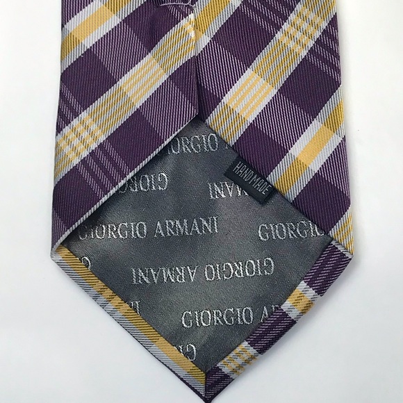 Giorgio Armani 100% designer luxury silk tie.  NWOT! - Picture 7 of 7